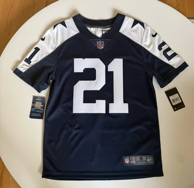 Dallas Cowboys Nike Edición Limitada Camiseta NFL azul Ezekiel Elliott #21 para hombre pequeña 36 Foto 1 de 4