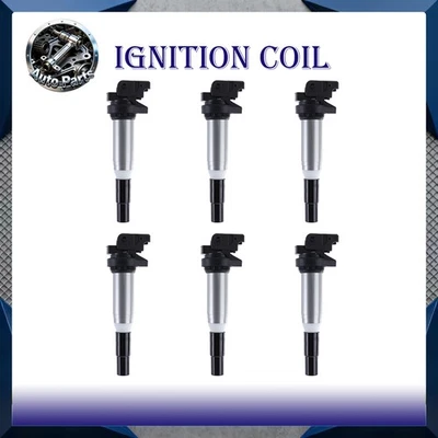 6PC UF667 High Performance Ignition Coil for BMW 328i 335i 435i 525i 528i X5 X6 Foto 1 de 4