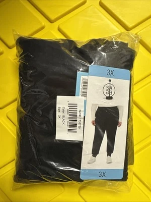 NEW Sage Women's Black Joggers Plus Size 3X - Image 1 of 3