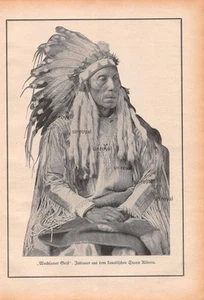 Spirito vigile - Indiani Alberta Canada - 1927 - Immagine storica ~19x28cm - Foto 1 di 1