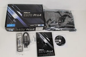 NEW ASRock Z370 Pro4 LGA 1151 Z370 USB 3.1 2 Ultra M.2 DDR4 ATX Motherboard - Photo 1/14