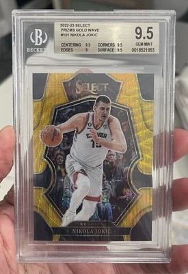Select Nikola Jokic Gold Wave Prizm 2022/10 BGS 9,5 **POP 1** Foto 1 de 3