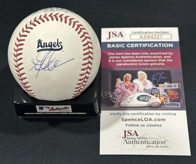 Garrett Anderson Signed Angels City Connect Baseball Autographed Auto ~ JSA COA - Image 1 of 2