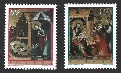 Polonia 1998 #3425-26 Navidad - MNH (Juego de 2) Foto 1 de 3