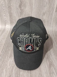 Auténtica gorra de los Atlanta Braves para hombre negra campeones de la Serie Mundial 2021 New Era MLB - Imagen 1 de 7