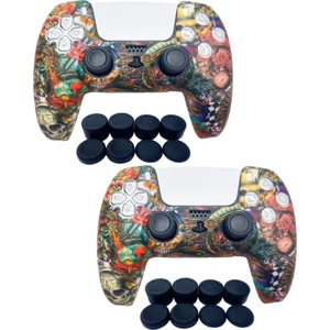 PS5 Controller Skin | Silicone Protector Cover Fantasy 2PK Skins - Picture 1 of 4