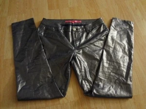 Youth Girls Tinseltown Denim Couture Sz 10 Metallic Pants Blue - Picture 1 of 2