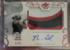 2016 Leaf Trinity NICK SENZEL Patch Relic Red Auto /25 SICK PATCH