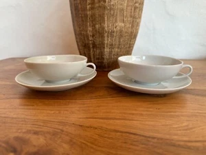 6er Set Teetasse mit Untertasse Porzellan weiß Made in Germany - Bild 1 von 5