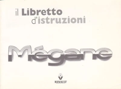 RENAULT Mégane Cabrio - Libretto Uso e Manutenzione - Italiano - 11/1998 - NEW - Immagine 1 di 2