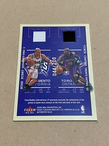 2002 03 Fleer Authentix Ticket for Four Vince Carter Bibby Battier Marion Jersey - Picture 1 of 12