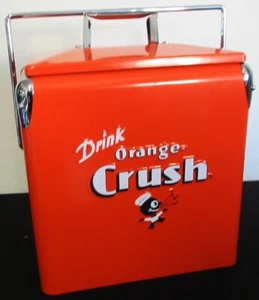 Orange Crush Six Pack Soda Cooler Embossed Lettering - Picture 1 of 6