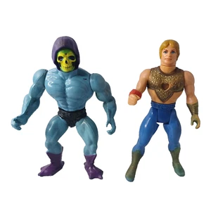Masters Of The Universe MOTU He-man Skeletor She-Ra Bow 1984 2 Action Figure Lot - Picture 1 of 5