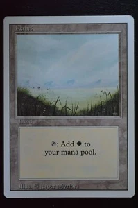 Magic The Gathering MTG PLAINS (A) Revised LP Lightly Played - Picture 1 of 2