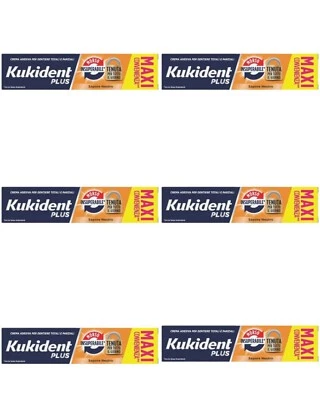 PROCTER & GAMBLE Kukident Plus Morso Insuperabile Crema Adesiva per Protesi (6 Confezioni x 57gr)