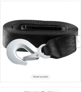 Boater's Choice 20 Foot Heavy Duty Winch Strap with Hook - Bild 1 von 1
