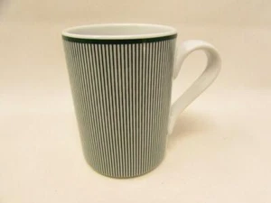 Ringsted Green by Dansk Becher weiß mit grünen Linien Bistro b426 - Bild 1 von 2