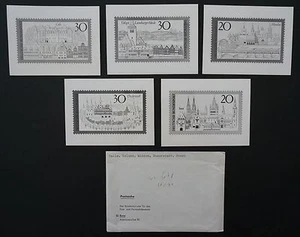 BRD FOTO-ESSAY 1969/73 FREMDENVERKEHR 5 UNVERAUSGABTE WERTE !! RARE!! e581 - Bild 1 von 2