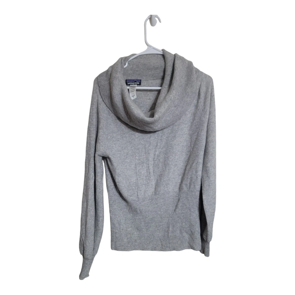 Свитер женский Patagonia M серый капот кашемир Lagenlook минималистский Gorpcore  - Изображение 1 из 4