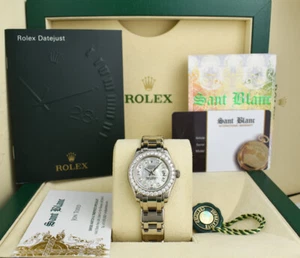 ROLEX - 29mm 18kt White Gold Masterpiece MOP Diamond Dial 80299 - SANT BLANC - Picture 1 of 7