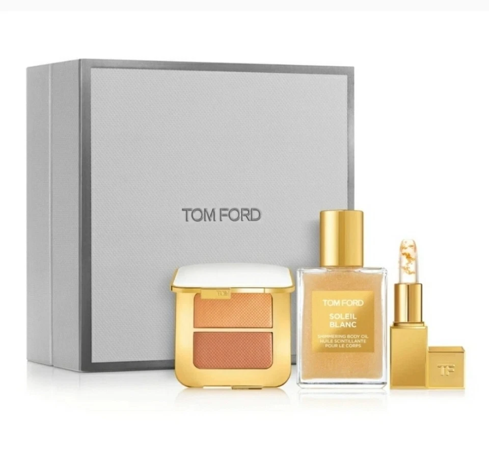 Tom Ford Soleil Gold and Shimmer Set Includes Lip Blush 24k Limited Edition