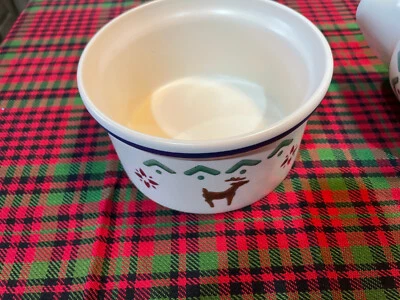 Phaltzgraff Nordic Christmas Pattern Serving Dipping Bowl - Image 1 of 4