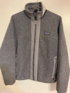 Kids Patagonia Full Zip Fleece Jacket Gray Size 14 (104-012) - Picture 1 of 7