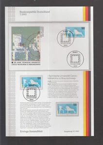 BRD ETSB 1995/07 FIRST DAY COLLECTION - BRUNSWICK CAROLO-WILHELMINA UNIVERSITY - Picture 1 of 1
