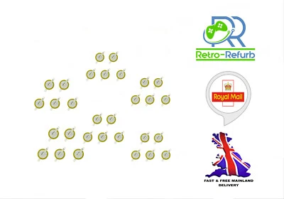 RETRO-REFURB 30 x CR1616 Tabbed 3V Cell Battery - Nintendo Game Boy Advance GBC Color GBA