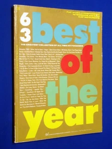 63 Best of All Time Hit Paraders Piano Acc. Cancionero clave de trombón y bajo - Imagen 1 de 9
