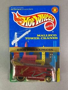 1998 Hot Wheels MAROON VW Volkswagen DRAG BUS Malleco Tower Cranes FREE SHIPPING