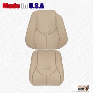 2000 2001 Fits Mercedes Benz SL500 SL600 Driver Bottom & Top Leather Cover Tan - Picture 1 of 5