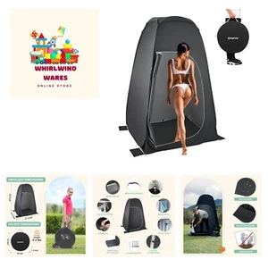 Portable Shower Tent for Camping, 5 Gallon Solar Shower Bag, Oversized Shower... - Picture 1 of 7