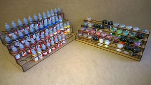 Lackierständer 52 Flaschen 40 Topfregal Aufbewahrung Warpaint Vallejo Zitadelle Wargame Ordnung - Bild 1 von 12