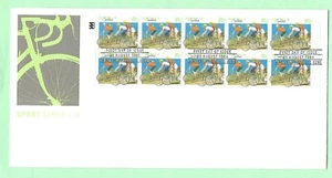 AUSTRALIA 1989 Sport Series 2 Booklet Pane 10 x 41c Stamps VFU. FDC - Picture 1 of 1