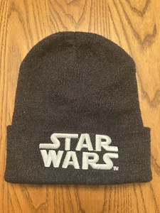Star Wars Logo Acrylic Knit Beanie Charcoal - Picture 1 of 4