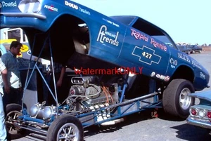 "Rapid Ronnie Runyan" 1968 "Blue Hell" Chevy Corvair NITRO Funny Car PHOTO! #(4) - Picture 1 of 2