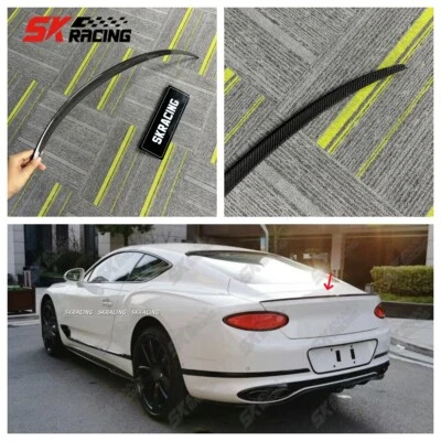 Asa spoiler traseira de porta-malas forjada/fibra de carbono para Bentley Continental GT 2020-2024 - Imagem 1 de 4