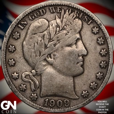 Полдоллара Барбера 1909 S A2032 - Изображение 1 из 2