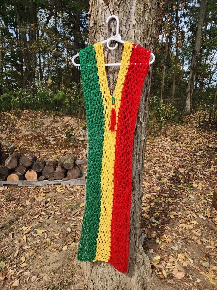 Crucero de vacaciones para mujer Crochet Natación Encubrimiento Hecho a mano Isla Rasta Foto 1 de 4