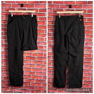 THE NORTH FACE Women's Zip Off Convertible Cargo Pants AU3C Black Size 6 - Picture 1 of 12