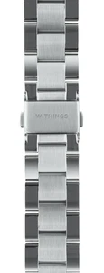 Bracelet Oyster Metal Link 20 mm argent POUR WITHINGS SCANWATCH 2 42 MM OCCASION - Photo 1 sur 4