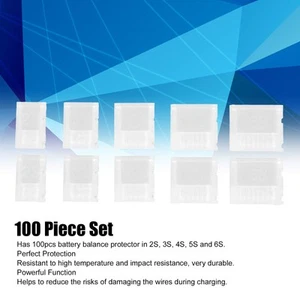 100Pcs Battery Balance Protector AB Clip Buckle Balanced Head Connector Set New - Picture 1 of 12