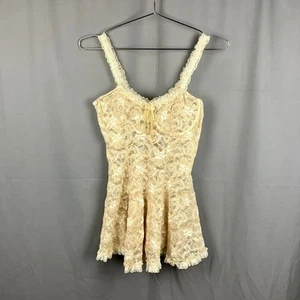 Vintage Private Luxuries transparente Spitze Slip Dessous Damen S Babydoll Kokette - Bild 1 von 7