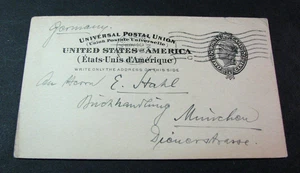 Old Postal Card Scott# UX16 Liberty 1898 Used Bend on upper right L761 - Bild 1 von 2