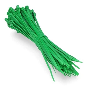 EDP 48321 Green Cable Ties 200 x 4.8 mm, Bag of 100 - Photo 1/3