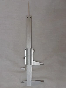 Vtg Soviet Callipers Precision Measuring Instrument USSR Steel Vernier Calipers - Picture 1 of 18