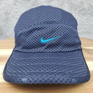 Vintage Nike Hat Cap Strapback Blue Mesh Panel Running Cycling Mens Y2K 90s - Picture 1 of 9