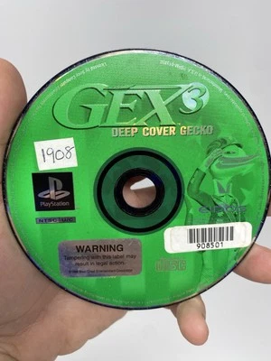 Gex 3 Deep Cover Gecko (Sony PlayStation 1, 1999) Disc Only [Tested] - Image 1 of 4