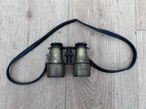 RARE 19th Century, GEBB Wiesbaden German Binoculars With Leather Case Vintage - Picture 1 of 5